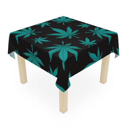 Vibrant Cannabis Leaf Tablecloth, Perfect for Parties, BBQs, Boho Decor, Gifts for 420 Celebration, Table Cover, Eco-Friendly