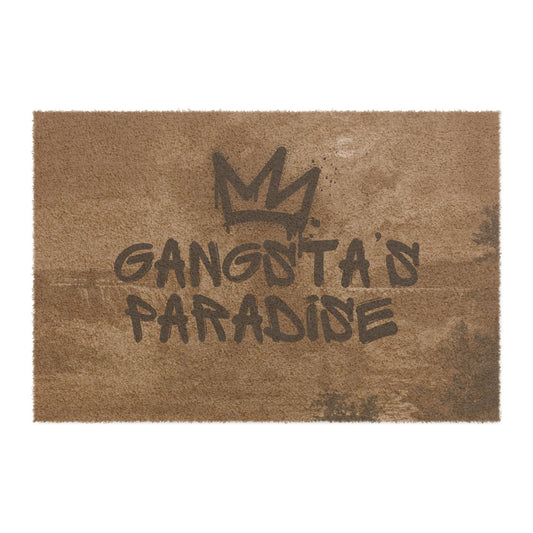 Gangsta's Paradise Doormat - Urban Home Decor, Entryway Rug, Funky Welcome Mat, Hip Hop Gift, Cool Housewarming Idea