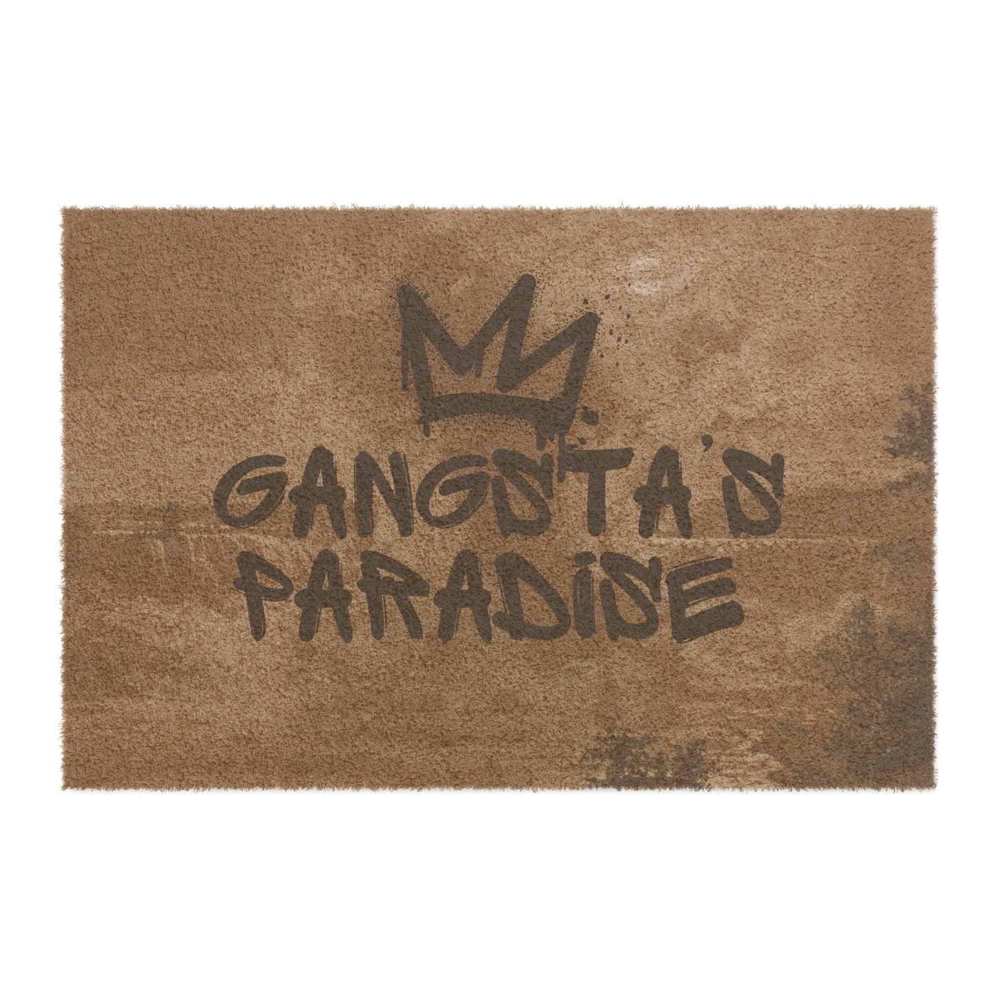 Gangsta's Paradise Doormat - Urban Home Decor, Entryway Rug, Funky Welcome Mat, Hip Hop Gift, Cool Housewarming Idea