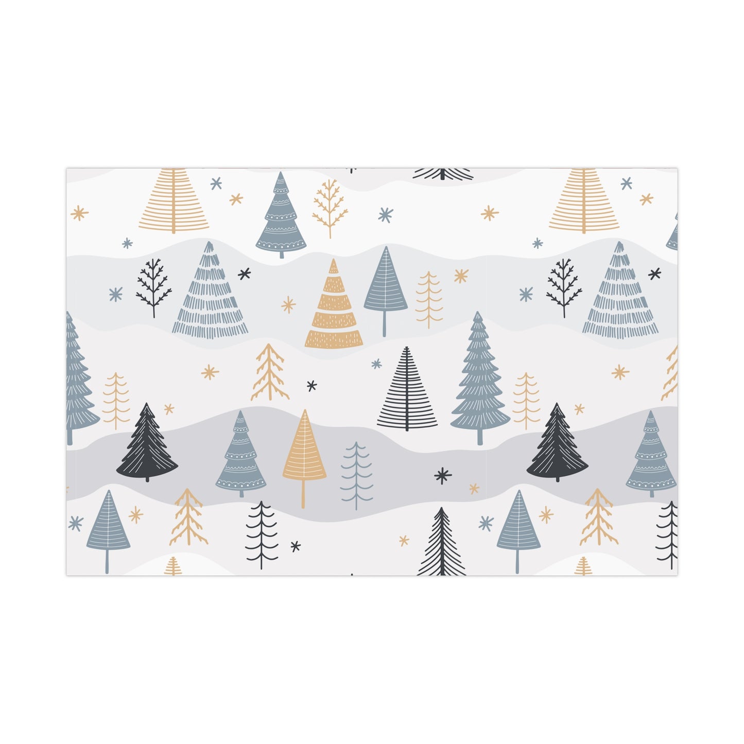 Winter Wonderland Gift Wrap Papers - Festive Holiday Wrapping, Eco-Friendly Gift Wrap, Christmas Decor, Tree Patterns, Special Occasions