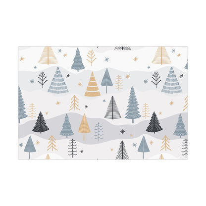 Winter Wonderland Gift Wrap Papers - Festive Holiday Wrapping, Eco-Friendly Gift Wrap, Christmas Decor, Tree Patterns, Special Occasions