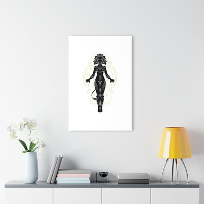 Leo Zodiac Elegant Acrylic Wall Art Print, Modern Home Decor, Black and Gold Abstract Design, Unique Gift for Art Lovers