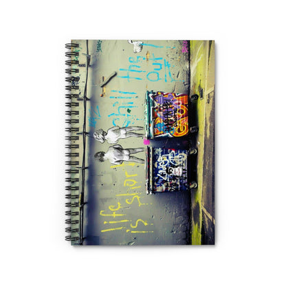 Banksy - Life is Short - Spiral Notebook - Ruled Line