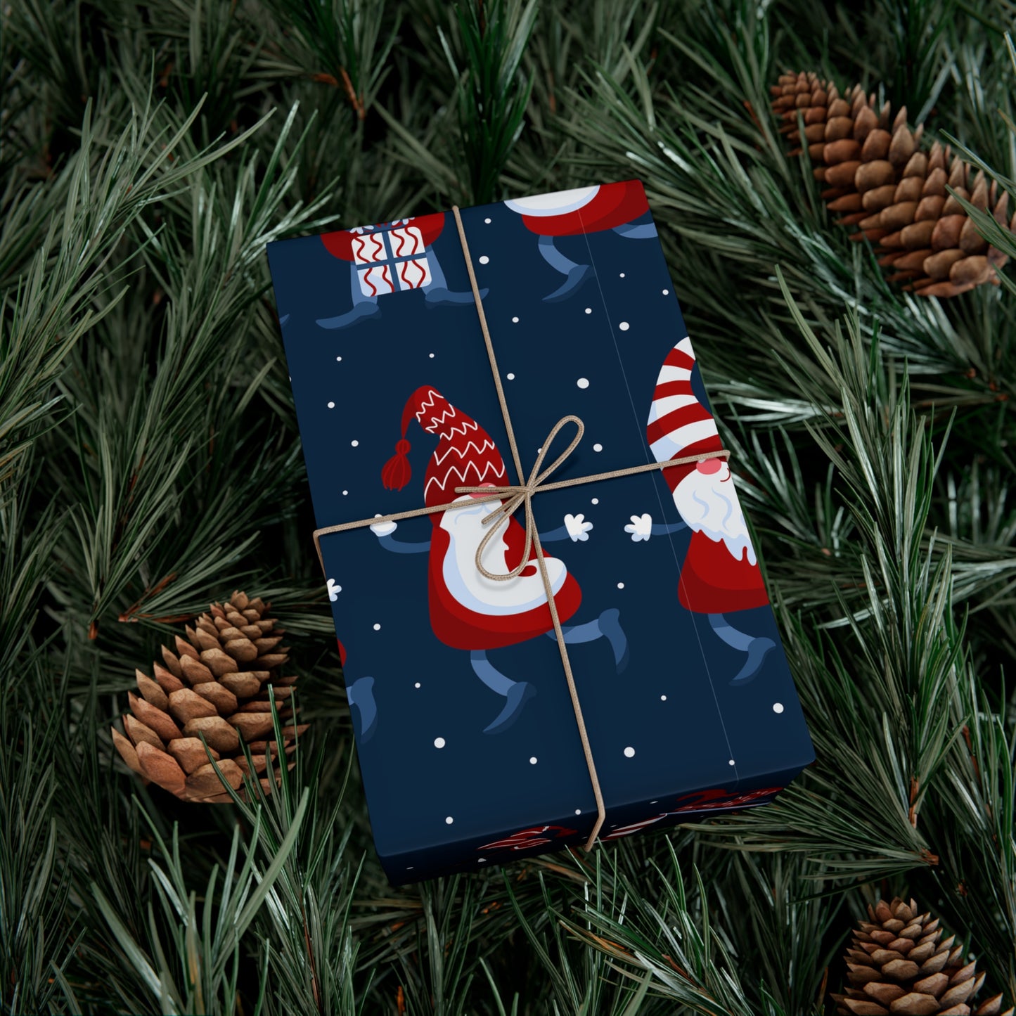 Whimsical Gnome Gift Wrap Papers - Festive Wrapping for Holidays, Christmas, Birthdays, Parties, and Special Occasions