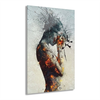 Artistic Acrylic Print - Modern Wall Decor, Home Office Decoration, Unique Gift, Contemporary Art, French Cleat Hanging