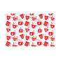 Christmas Mugs, Holiday Gift Wrap Paper, Hot Cocoa Cups, Festive Drinkware, Gingerbread Patterned, Red and White Decor, Xmas Party Supplies
