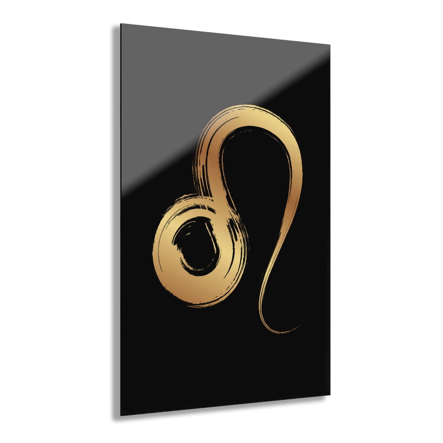 Elegant Leo Zodiac Acrylic Print - Stylish Home Decor, Zodiac Art, Astrology Wall Decor, Gift for Leo, Modern Wall Art