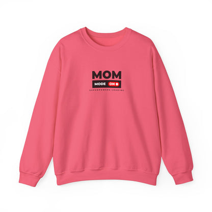 Funny Mom Sweatshirt, Unisex Crewneck Pullover for Moms, Gift for Mother's Day, Cool Mom Apparel, Casual Wear, Superpowers Loading