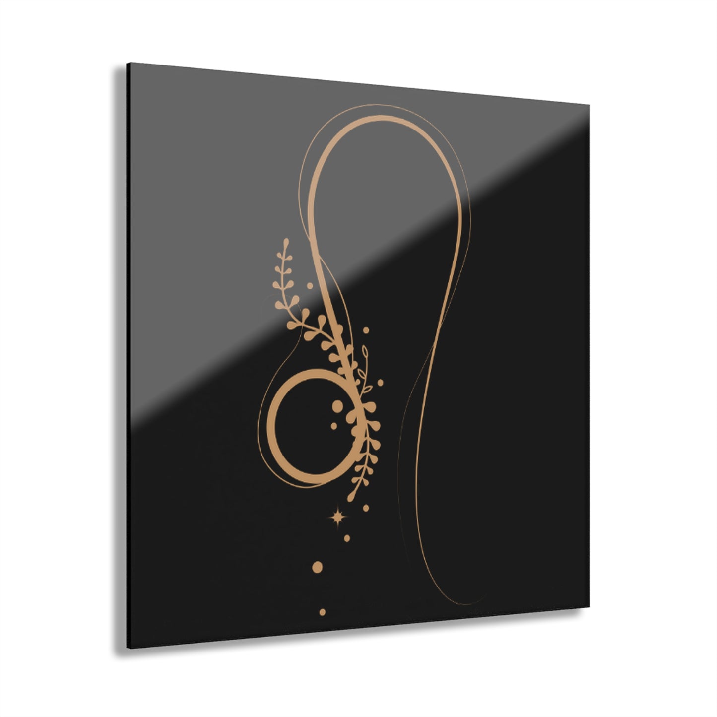 Leo Zodiac Elegant Acrylic Wall Art | Modern Home Decor | Perfect for Gifts, French Cleat Hanging
