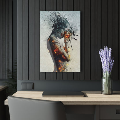 Artistic Acrylic Print - Modern Wall Decor, Home Office Decoration, Unique Gift, Contemporary Art, French Cleat Hanging