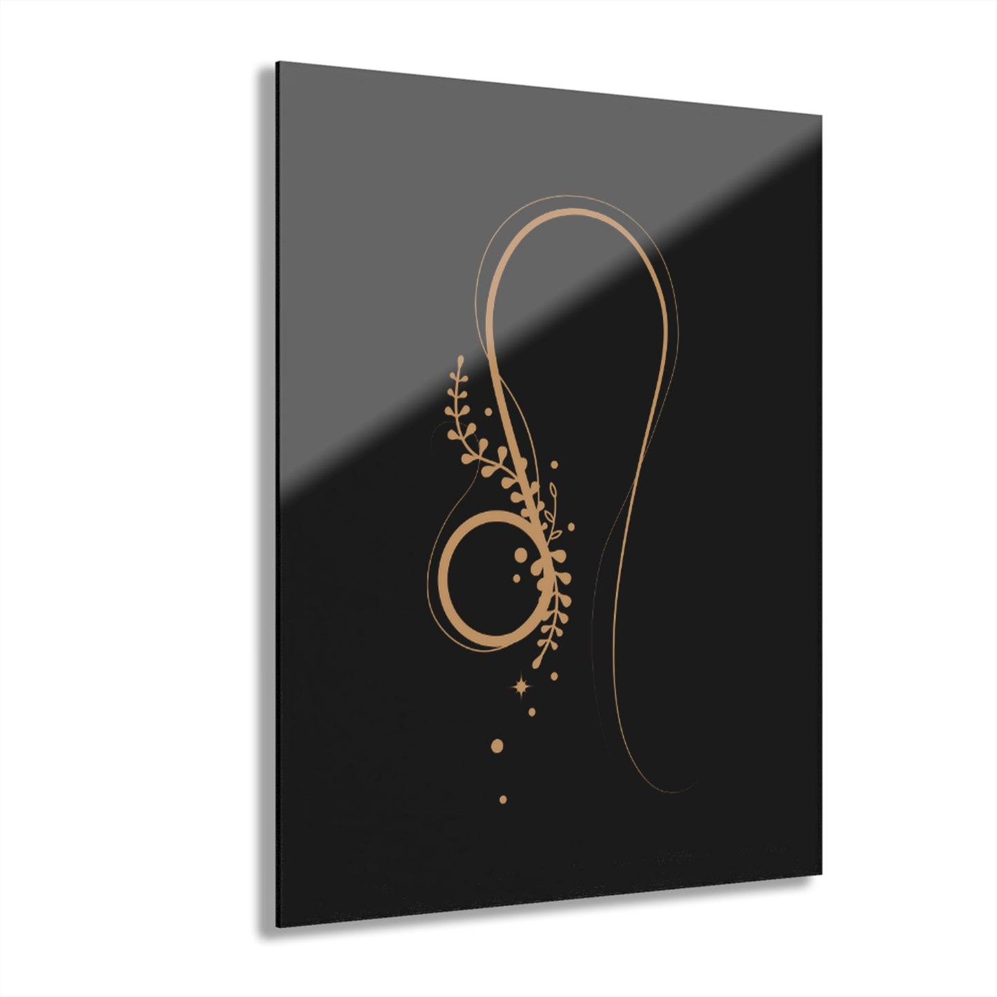 Leo Zodiac Elegant Acrylic Wall Art | Modern Home Decor | Perfect for Gifts, French Cleat Hanging