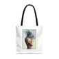 Introspective Artistic Tote Bag, Unique Carryall, Boho Chic Accessory, Gift for Her, Beach Bag, Everyday Essentials