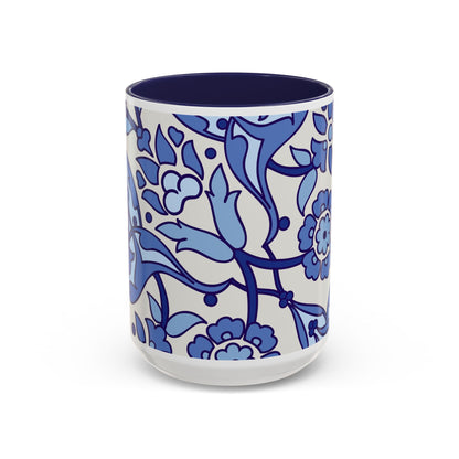 Elegant Floral Accent Coffee Mug, Perfect Gift for Tea Lovers, Kitchen Decor, Mother's Day, Home Office, Flower Lover