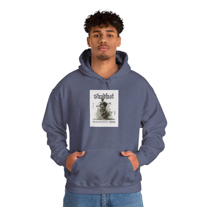 Steadfast Graphic Hoodie, Cozy Sweatshirt, Unisex Pullover, Essential Layer, Gift for Her or Him, Perfect for Fall