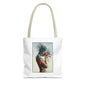 Introspective Artistic Tote Bag, Unique Carryall, Boho Chic Accessory, Gift for Her, Beach Bag, Everyday Essentials