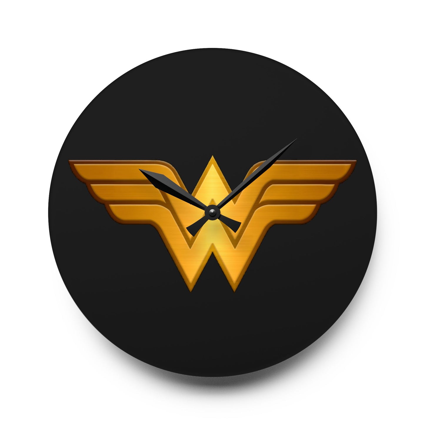 Wonder Woman Acrylic Wall Clock, Superhero Decor, Gift for Her, Unique Wall Art, Home Decor