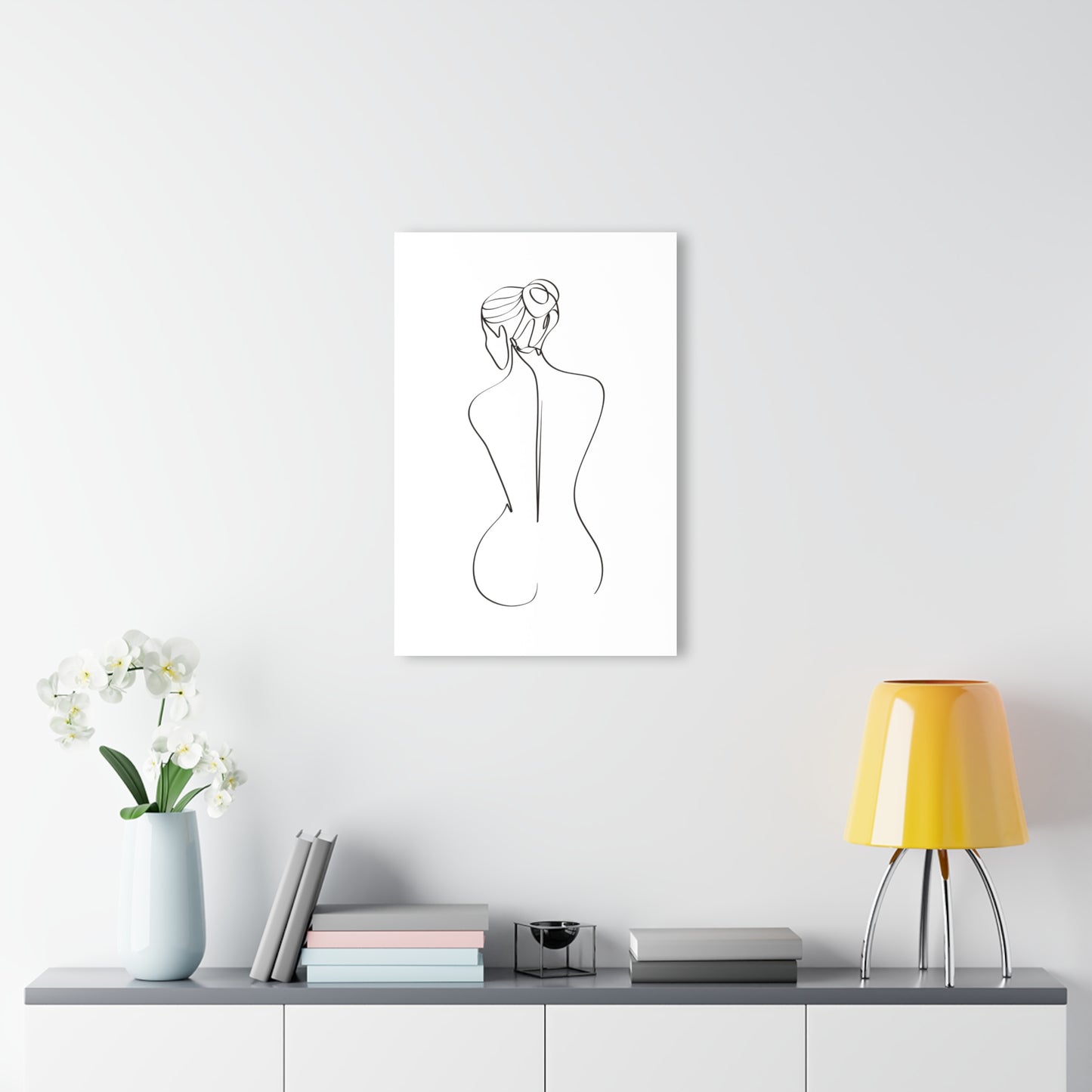 Elegant Line Art Acrylic Print, Modern Home Decor, Minimalist Wall Art, French Cleat Hanging, Gift for Her, Contemporary Design