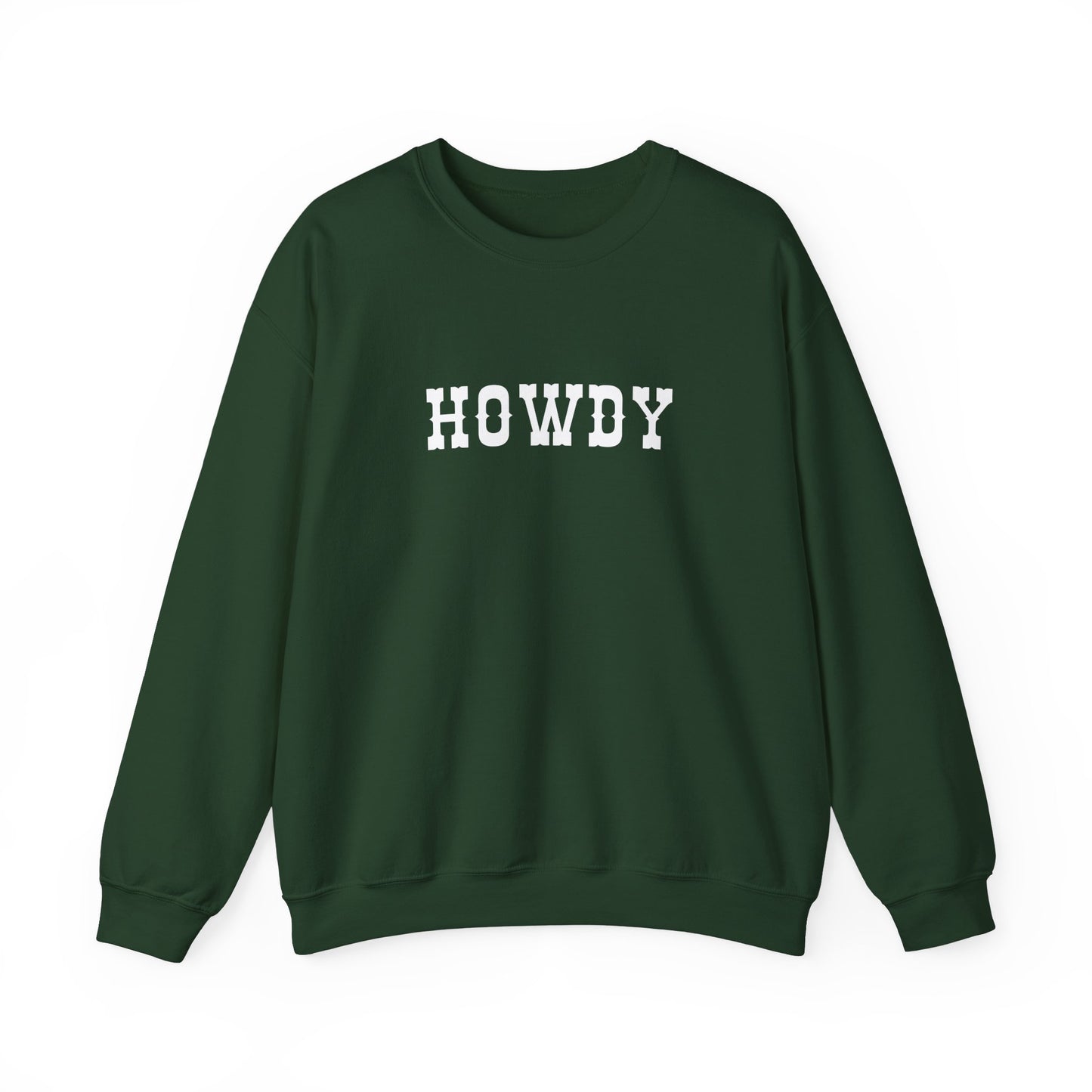 Howdy Unisex Heavy Blend™ Crewneck Sweatshirt, Cozy Sweatshirt, Casual Wear, Gift for Friends, Fall Fashion, Relaxed Style