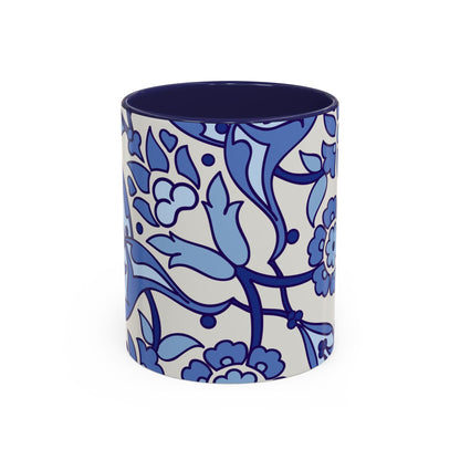 Elegant Floral Accent Coffee Mug, Perfect Gift for Tea Lovers, Kitchen Decor, Mother's Day, Home Office, Flower Lover