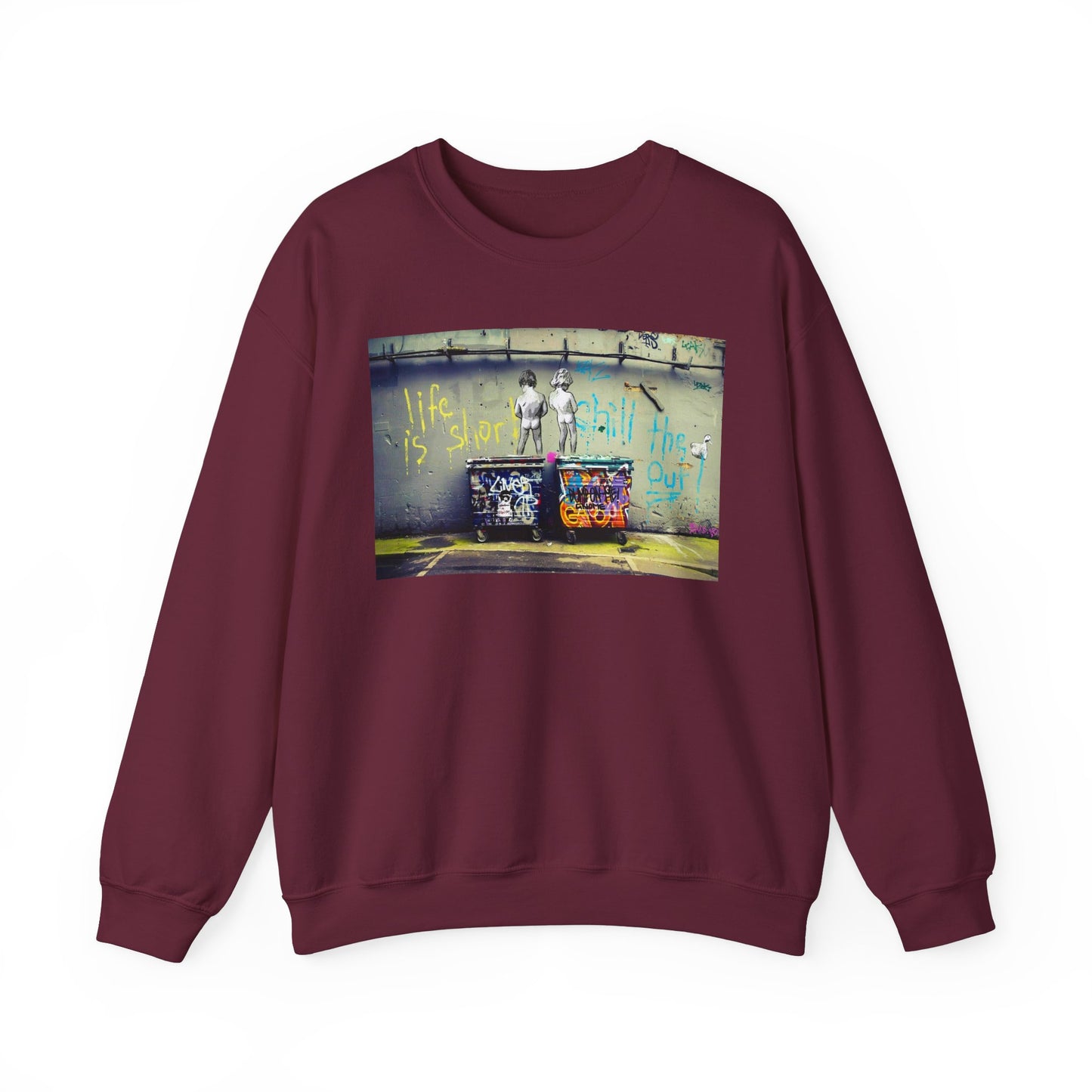 Street Art Inspirational Crewneck Sweatshirt | Urban Style, Inspirational Gift, Casual Wear, Streetwear, Art Lover Apparel