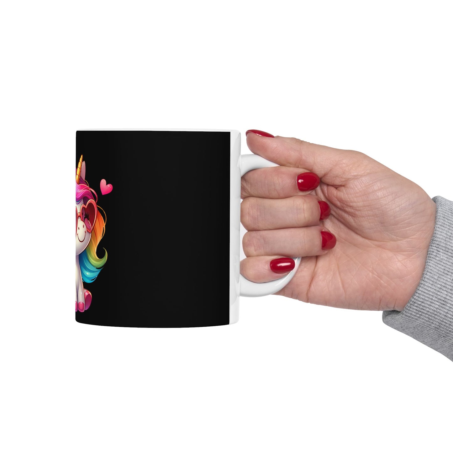 Unicorn Mug, Cute Coffee Cup for Kids, Rainbow Drinkware for Birthdays, Magical Gift for Unicorn Lovers, Fun Tea Mug