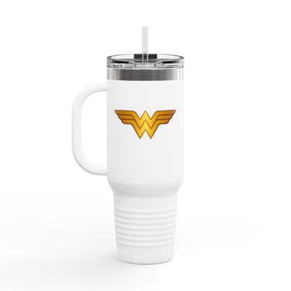 Wonder Woman Insulated Travel Mug, 40oz - Perfect for Coffee Lovers, Holidays, Gifts, Outdoors, and Road Trips