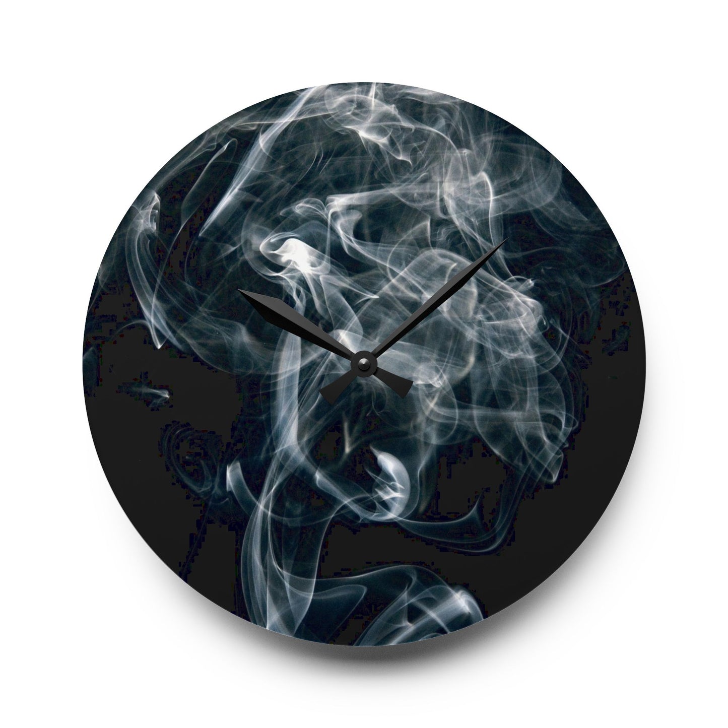Modern Smoke Acrylic Wall Clock, Contemporary Office Decor, Stylish Home Accent, Unique Gift Idea, Smoke Design