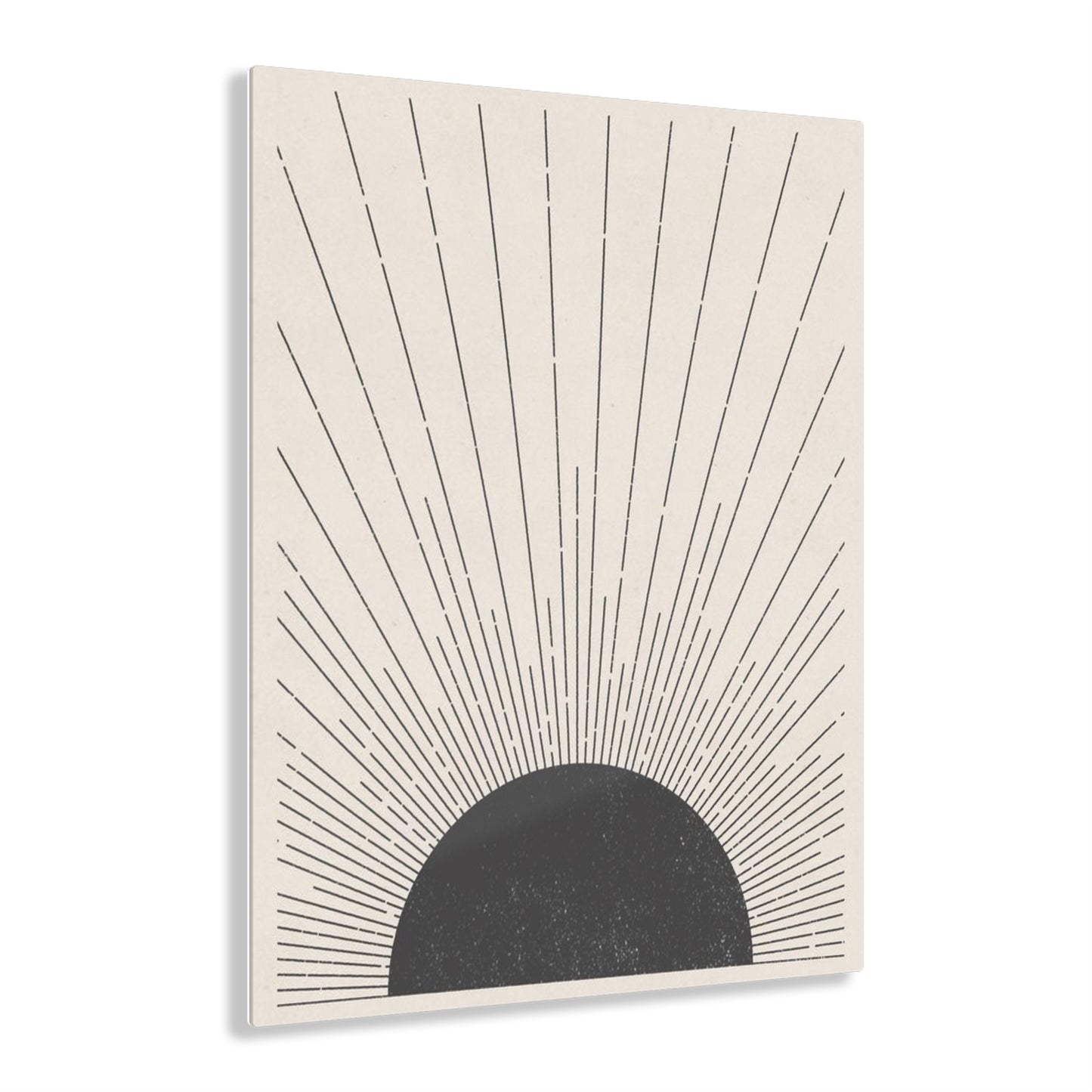 Boho Sunset - Abstract Sunburst Acrylic Print Wall Art, Modern Home Decor, Minimalist Artwork, Gift for Nature Lovers, Boho Decor