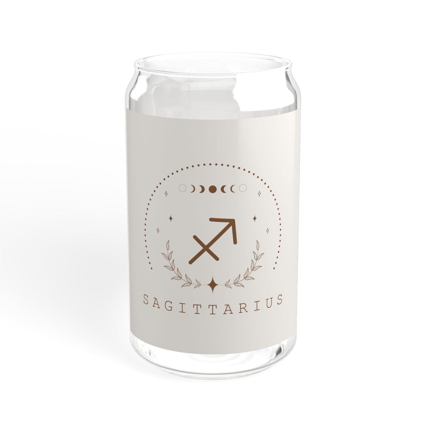 Sagittarius Sipper Glass, Zodiac Drinkware, Astrology Gift, Eco-Friendly Cup, 16 oz Water Glass, Birthday Present, Home Barware