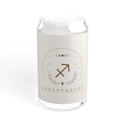 Sagittarius Sipper Glass, Zodiac Drinkware, Astrology Gift, Eco-Friendly Cup, 16 oz Water Glass, Birthday Present, Home Barware