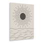 Boho Sun - Minimalist Acrylic Wall Art Print, Modern Sun and Waves Decor, Coastal Room Accent, Gift for Beach Lovers, Wall Decor for Home