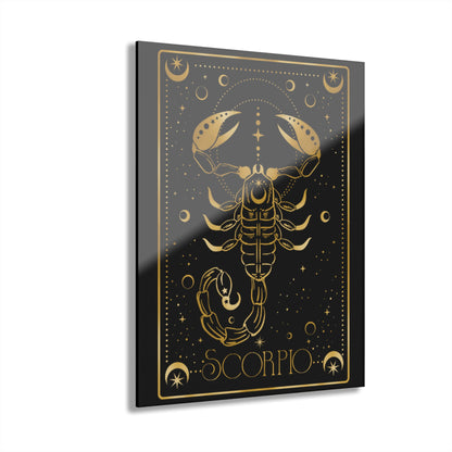 Scorpio Zodiac Acrylic Print, Astrology Wall Art, Unique Home Decor, Gift for Astrology Lovers, Modern Minimalist Hanging