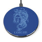 Gorgon Wireless Charger Blue - Aesthetic Fast Charging Pad, Unique Desk Decor, Gifts for Her, Medusa Design, Home Office Accessory