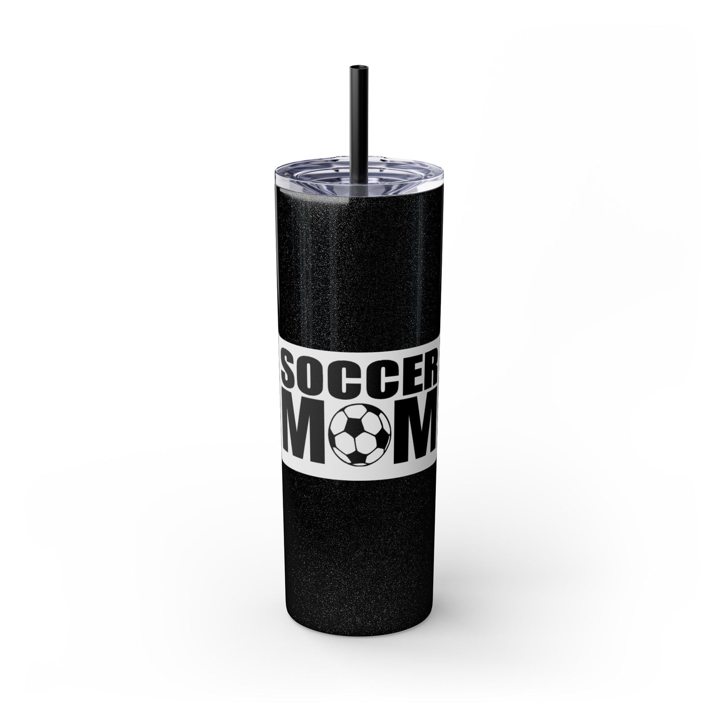 Soccer Mom Skinny Tumbler with Straw, 20oz | Ideal for Game Days, Sports Events, Gifts for Moms, Hydration on the Go