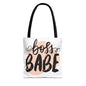 Boss Babe Tote Bag, Motivational Bag, Women's Empowerment, Gift for Her, Stylish Everyday Bag, Work Tote, Office Accessory