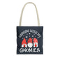 Hanging With My Gnomies Tote Bag, Cute Gnome Shopping Bag, Funny Tote for Gnome Lovers, Holiday Gift, Eco-Friendly Reusable Bag