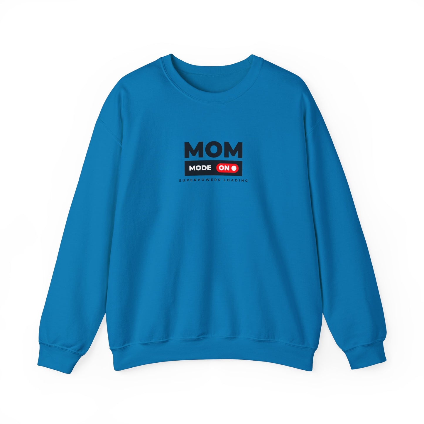 Funny Mom Sweatshirt, Unisex Crewneck Pullover for Moms, Gift for Mother's Day, Cool Mom Apparel, Casual Wear, Superpowers Loading