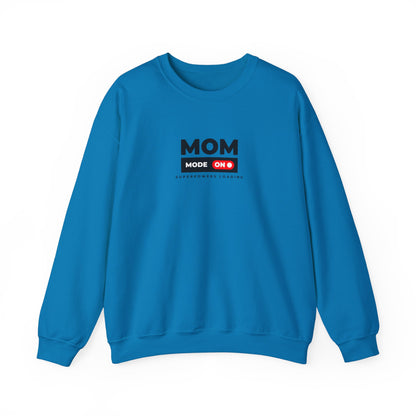 Funny Mom Sweatshirt, Unisex Crewneck Pullover for Moms, Gift for Mother's Day, Cool Mom Apparel, Casual Wear, Superpowers Loading