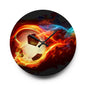 Flaming Soccer Acrylic Wall Clock - Perfect for Sports Fans, Gift for Soccer Lovers, Decorative Wall Art, Kids Room, Game Day Decor
