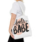 Boss Babe Tote Bag, Motivational Bag, Women's Empowerment, Gift for Her, Stylish Everyday Bag, Work Tote, Office Accessory