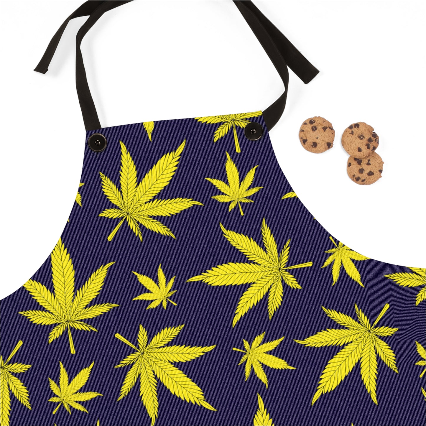 Yellow Leaf Cannabis Apron (AOP)