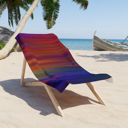 Vibrant Striped Beach Towel for Summer Fun, Poolside Essentials, Gift for Beach Lovers, Vacation Must-Have, Picnic Blanket