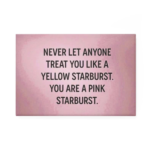 Pink Starburst - Motivational Button Magnet Set, Positive Affirmation, Gift for Friends, Office Decor, Cute Home Accessories, Encouragement