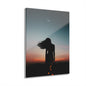 Moon Goddess Dreamy Sunset Acrylic Print - Ideal for Home Decor, Wall Art, Gift for Her, Modern Art, Gallery Style