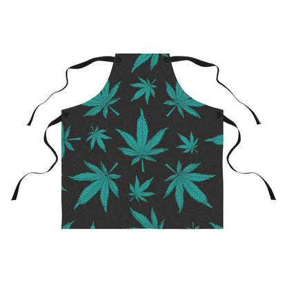 Trendy Cannabis Leaf Apron, Perfect for Cooking, Baking, Grilling, Gifts for Chefs, Eco-Friendly Kitchware