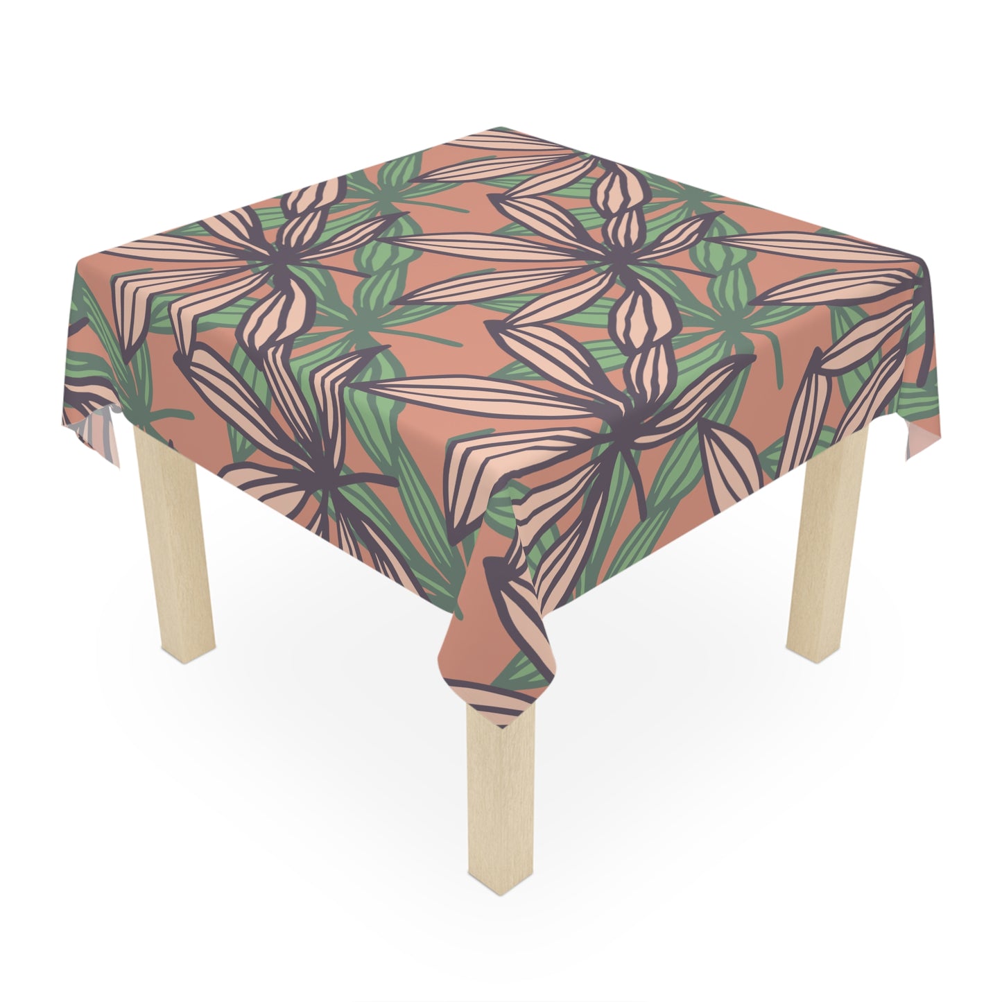 Botanical Print Tablecloth | Floral Dining Decor, Summer Table Setting, Kitchen Party Accessory, Home Decor, Gift Idea