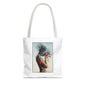 Introspective Artistic Tote Bag, Unique Carryall, Boho Chic Accessory, Gift for Her, Beach Bag, Everyday Essentials