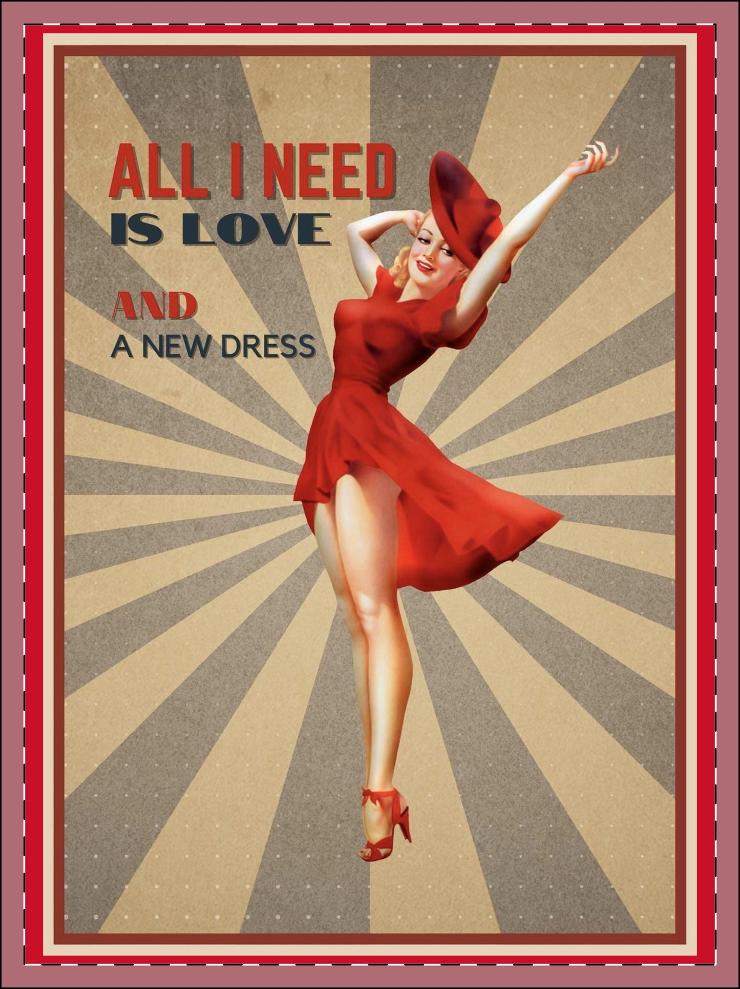 All I Need Framed Poster, Multi-Color