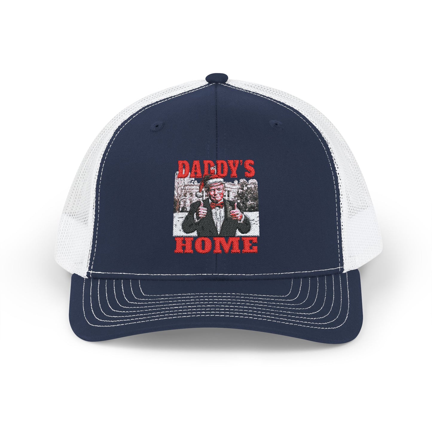 TRUMP - Daddy's Home Snapback - Trucker Cap, Fun Gift, Unisex Cap, Casual Style, Perfect for Dads, Summer Accessory, Trendy Headwear