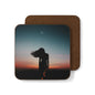 Moon Goddess Silhouette - Hardboard Coaster, Boho Chic Home Decor, Drinkware Accessory, Housewarming Gift, Unique Home Accents